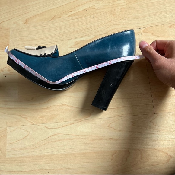 Limited Collection Chunky High Heels Round Toes Tassel Ties Contrast Colours 10A - Picture 10 of 11